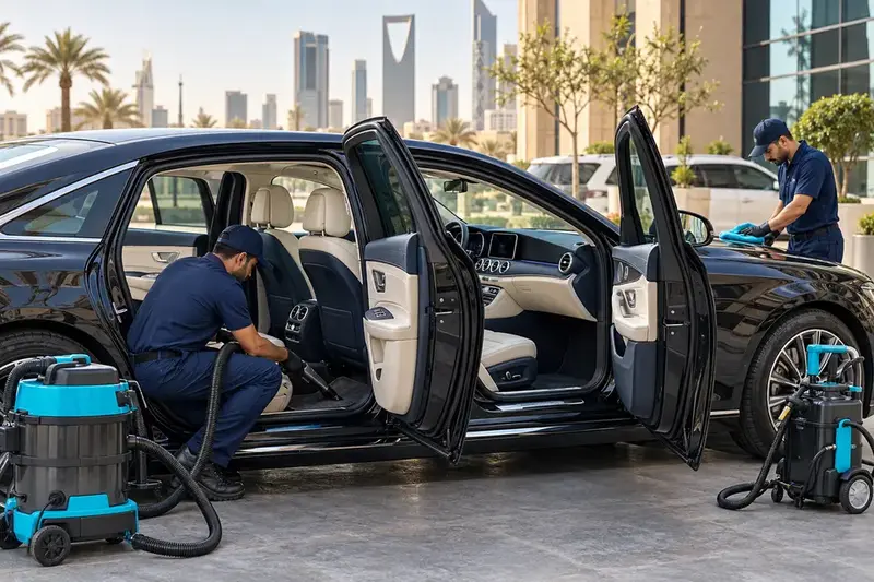 تنظيف سيارات متنقل بالرياض - الرياض كلين