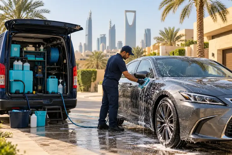 غسيل سيارات متنقل الرياض بالرياض - الرياض كلين